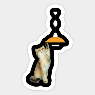 Naughty cute Cat Sticker